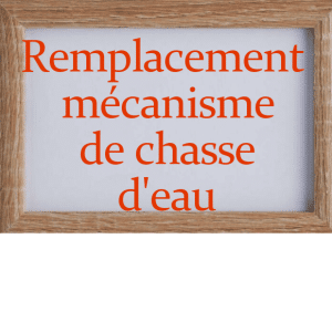 remplacement mécanisme de chasse d'eau pour wc