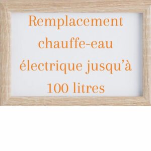 Remplacement chauffe-eau électrique jusqu’à 100 litres