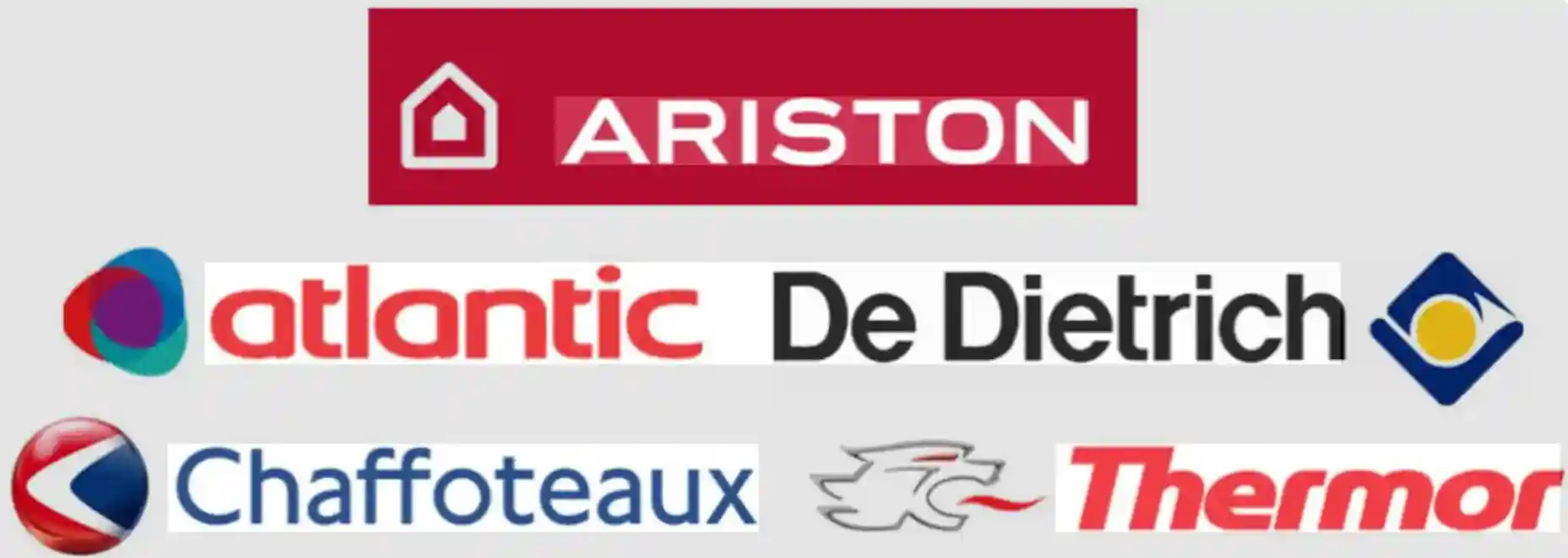 Atlantic, Thermor, De Dietrich, Ariston, Chaffoteaux